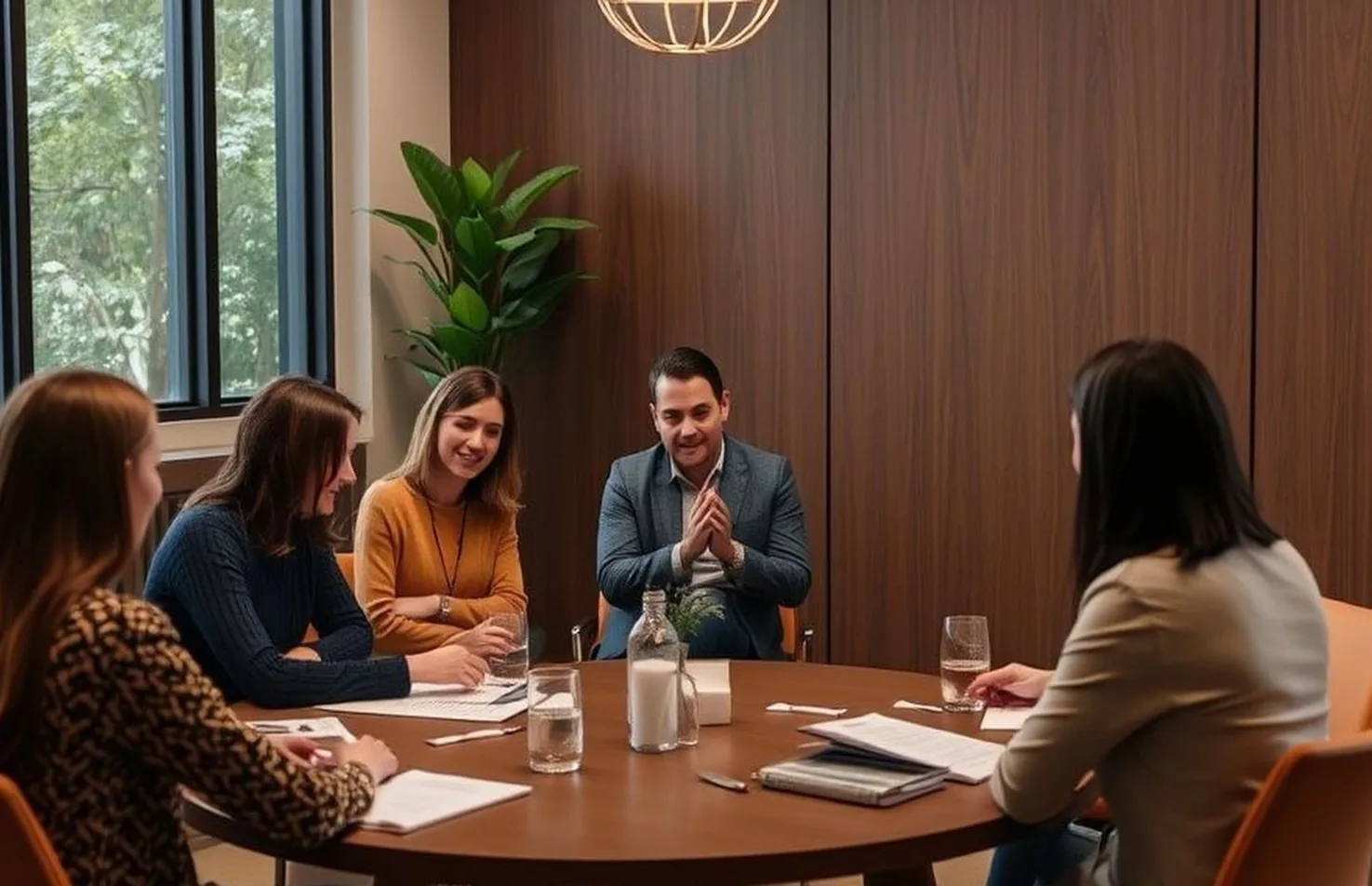 Team mediation workshop premium imagery